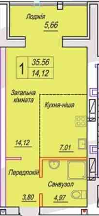 Продаж Квартира 1-кімнатна, 10/13 поверх на вул. Михайла Грушевського Житомир