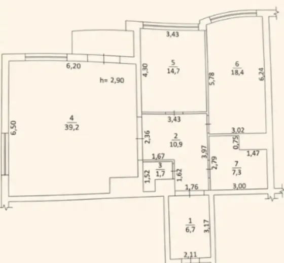 Продаж 3к Квартира 103 кв.м ПРОСПЕКТ ГАГАРИНА Одеса