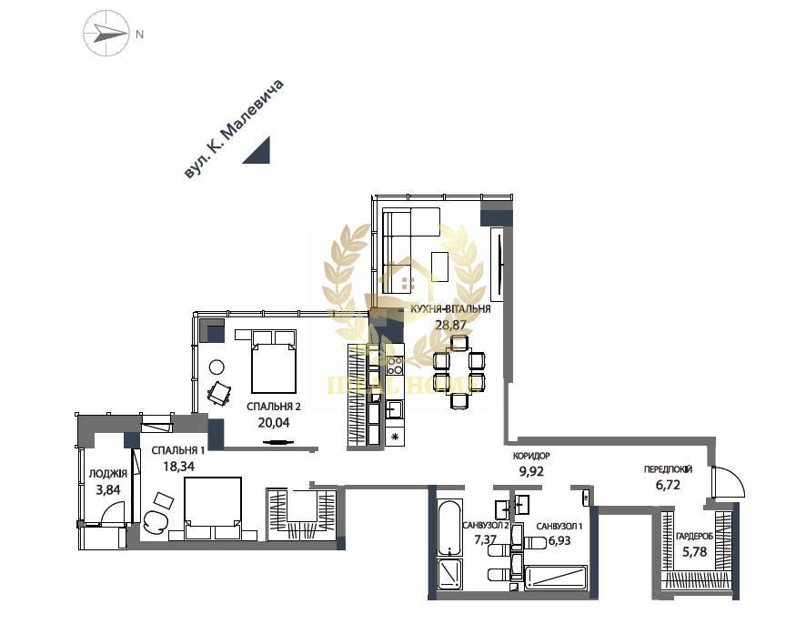 Продаж Квартира 2-кімнатна, 20/33 поверх на Антоновича ул., 136 Київ - фото 7
