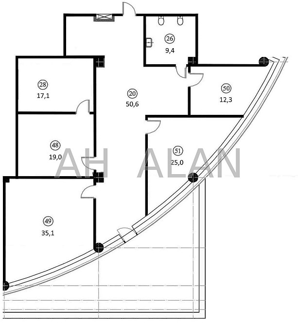 Оренда офісне приміщення на Володимирська вул., 12 приміщень - 5, поверх - 2/9 Київ - фото 8