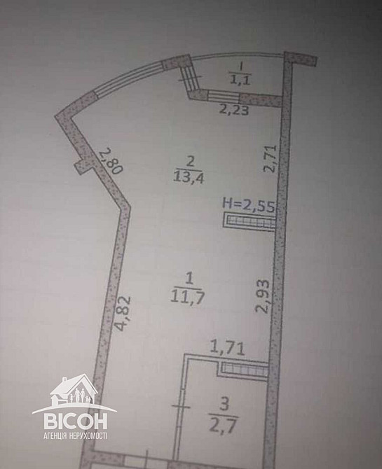 Продаж 1х-кімнатної квартири-студії по вул. Київська Тернопіль - фото 2