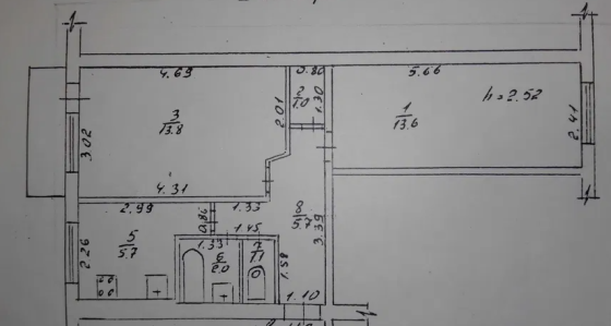 Двухкомнатная Черемушки Одесса