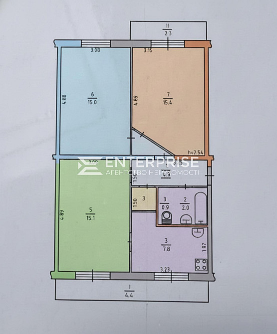 Продаж Квартира 3-кімнатна, 5/5 поверх на вул. Зодчих Киев - изображение 8