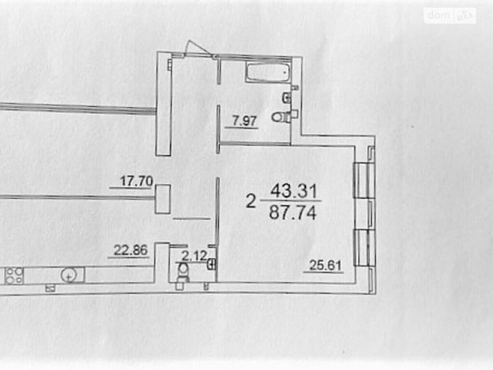 Продаж Квартира 2-кімнатна, 3/12 поверх Vinnytsya - photo 1