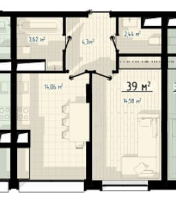 Продаж Квартира 1-кімнатна, 5/12 поверх на вул. Целевича Ю. Івано-Франківськ - фото 18