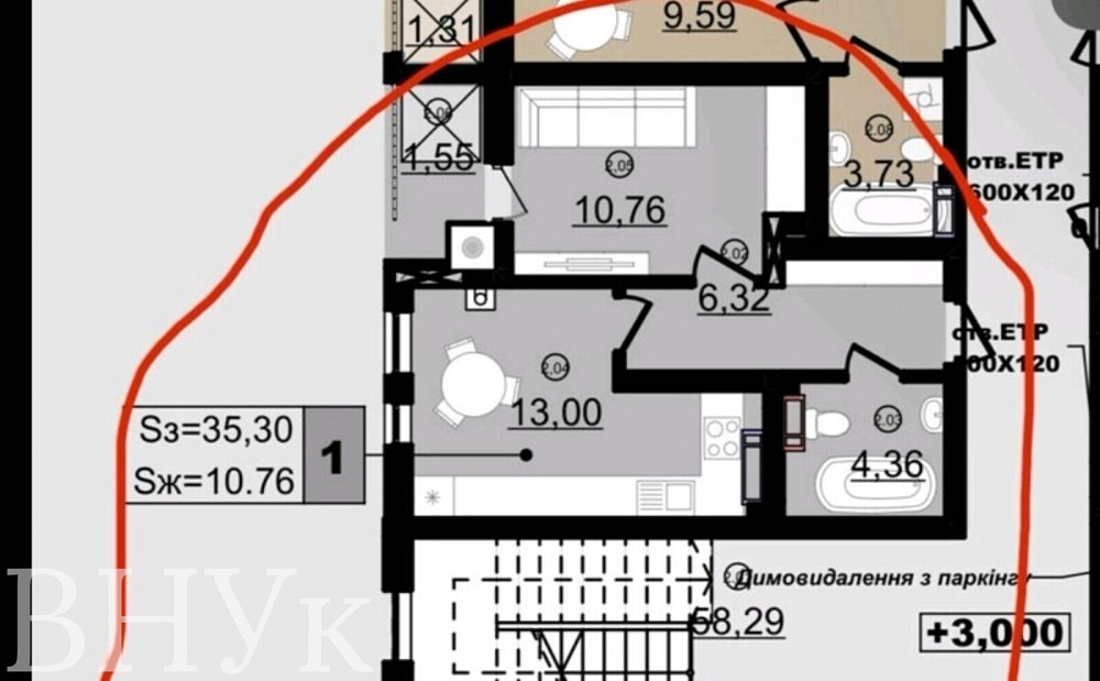 Продаж Квартира 1-кімнатна, 10/10 поверх на Карпатської України Uzhhorod - photo 2