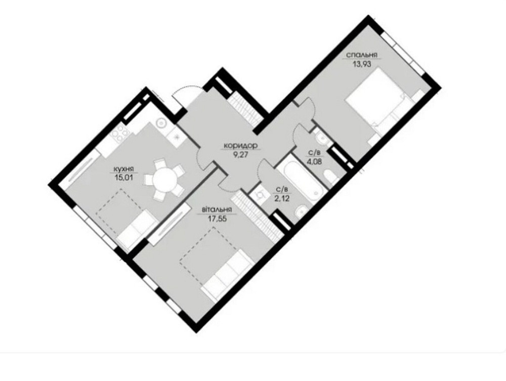 Продаж Квартира 2-кімнатна, 2/17 поверх на Велика кільцева вулиця, 9  - фото 13