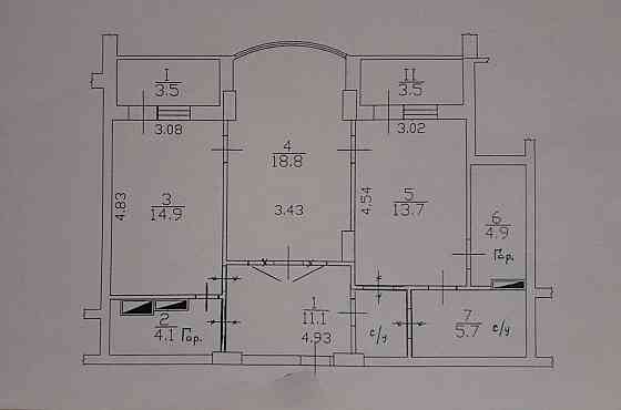 Продаж Квартира 2-кімнатна, 11/18 поверх на Деміївська вул., д. 13 Kiev