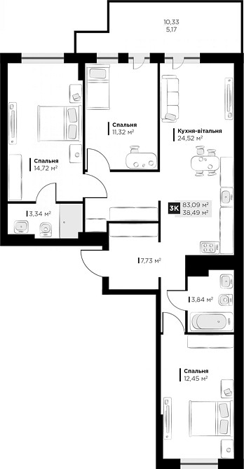 Продаж Квартира на улица Галицька Vynnyky - photo 4
