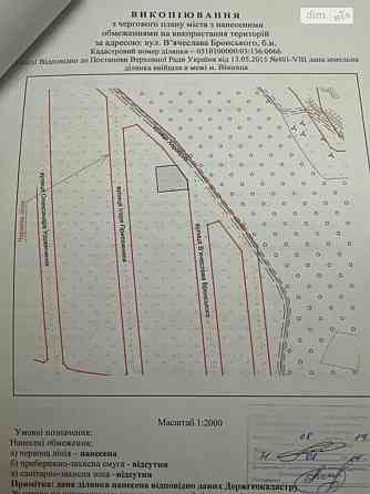 Продаж земельної ділянки 7 соток на Бронського Vinnytsya