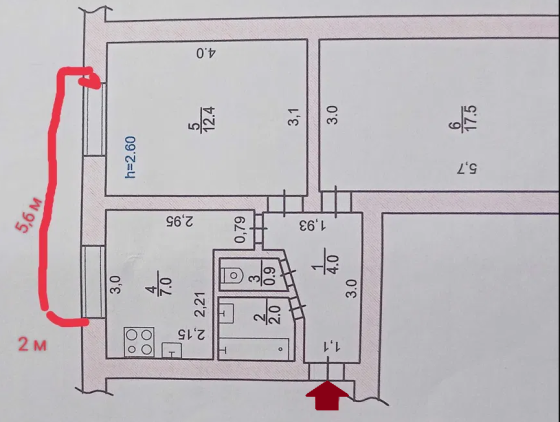 Двухкомнатная возле Золотого Дюка Odessa