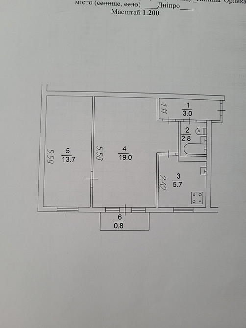 Продаж Квартира 2-кімнатна, 2/5 поверх на Орлика, 19А Дніпро - фото 6