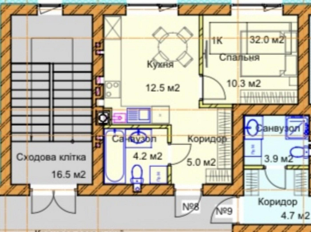 Продаж Квартира 1-кімнатна, 2/3 поверх на вул. Льонокомбінатівська Рівне - фото 3