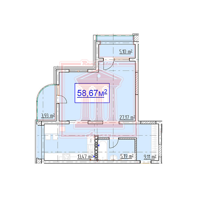 Оренда Квартира 1-кімнатна, 6/9 поверх на Бежівка, 31б Boryspil' - photo 16