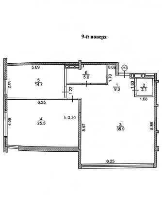 Продаж Квартира 1-кімнатна, 9/10 поверх на вул. Бандери С. Тернопіль
