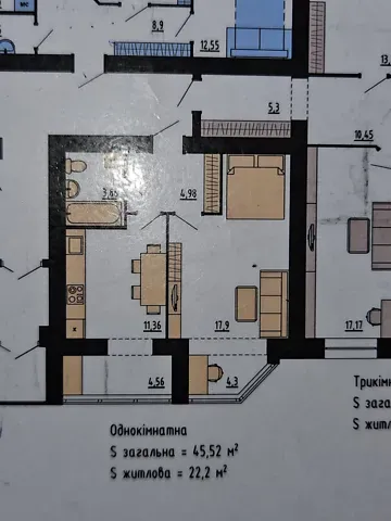 Продаж 1к Квартира 45 кв.м ЖК вул. Січових Стрільців, 5 Хмельницький - фото 7