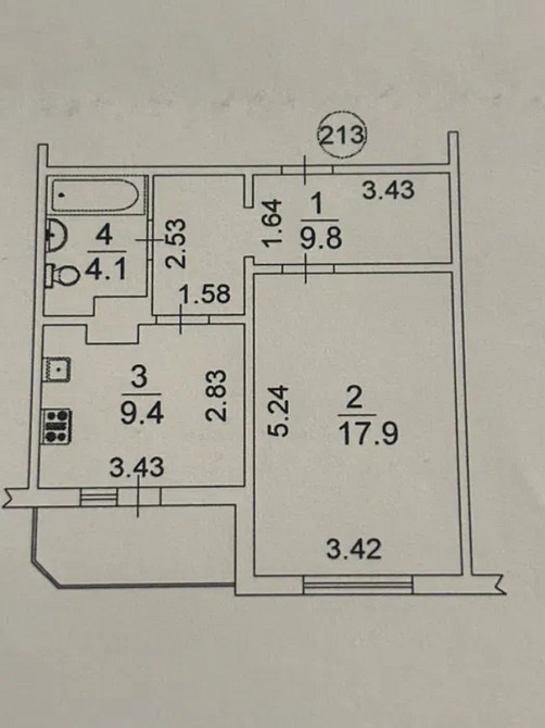 1-кімнатна, Юлії Здановської вул. (Михайла Ломоносова), 36А, Голосіївський Київ - фото 18
