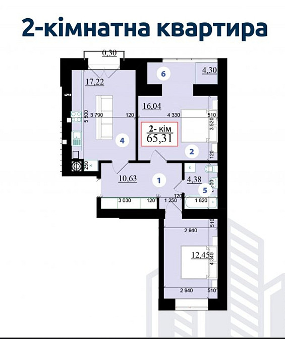 Продаж Квартира 2-кімнатна Ивано-Франковск - изображение 3