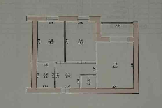 Продаж Квартира 2-кімнатна, 1/11 поверх на вул. Чуднівська Житомир