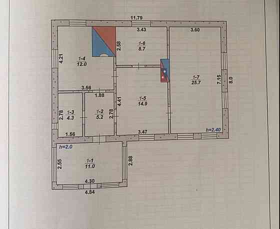Продаж 1-поверховий Будинок з ділянкою 35 сот 81 кв.м 3 кімн. на Ксаверівка Житомир