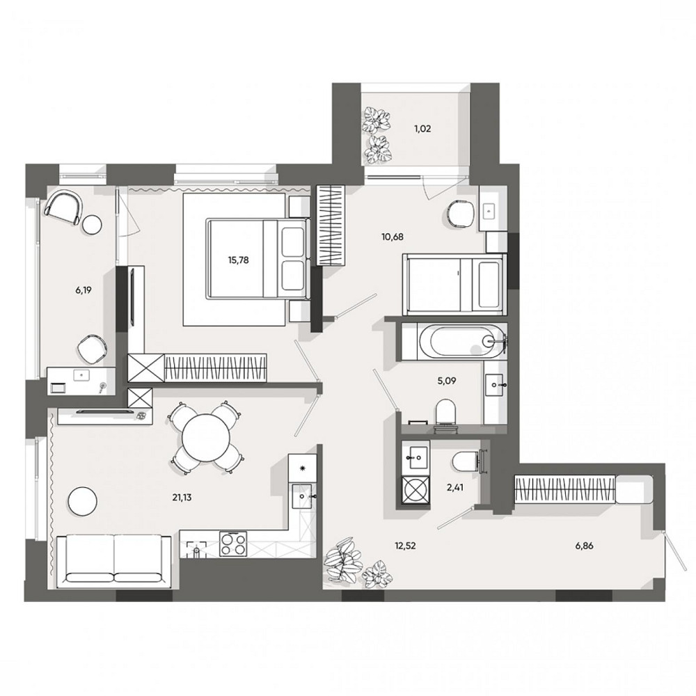Продаж Квартира 2-кімнатна, 8/10 поверх на вул. Раковського Івана Львів - фото 5