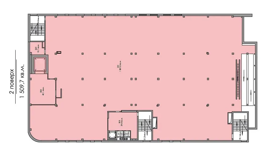 Здається Приміщення вільного призначення площа 1510 кв.м Дніпро Вул. Космічна Дніпро - фото 12