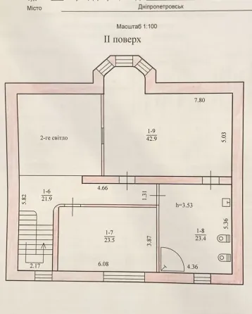 For sale a spacious 2-story house in a prestigious area, Aerodromna St., Gagarina Dnipro