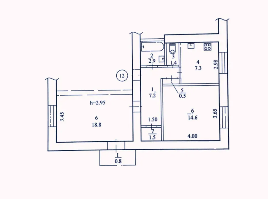Продаж 2к Квартира 55 кв.м Успенская площадь 7 Дніпро - фото 4
