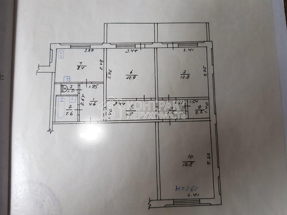 Продаж Квартира 3-кімнатна, 8/9 поверх на вул. Олексіївська Харків - фото 15