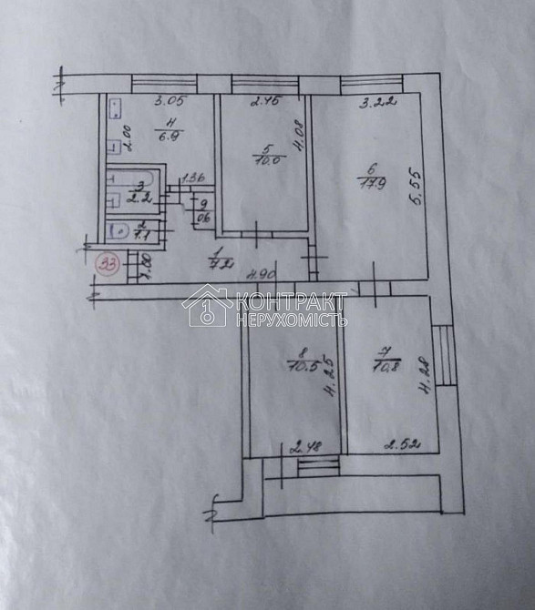 Продаж Квартира 4-кімнатна, 9/9 поверх на вул. 23 Серпня Харків - фото 20