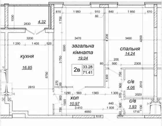 Продаж Квартира 2-кімнатна, 8/25 поверх на Приміська, 22б Київ