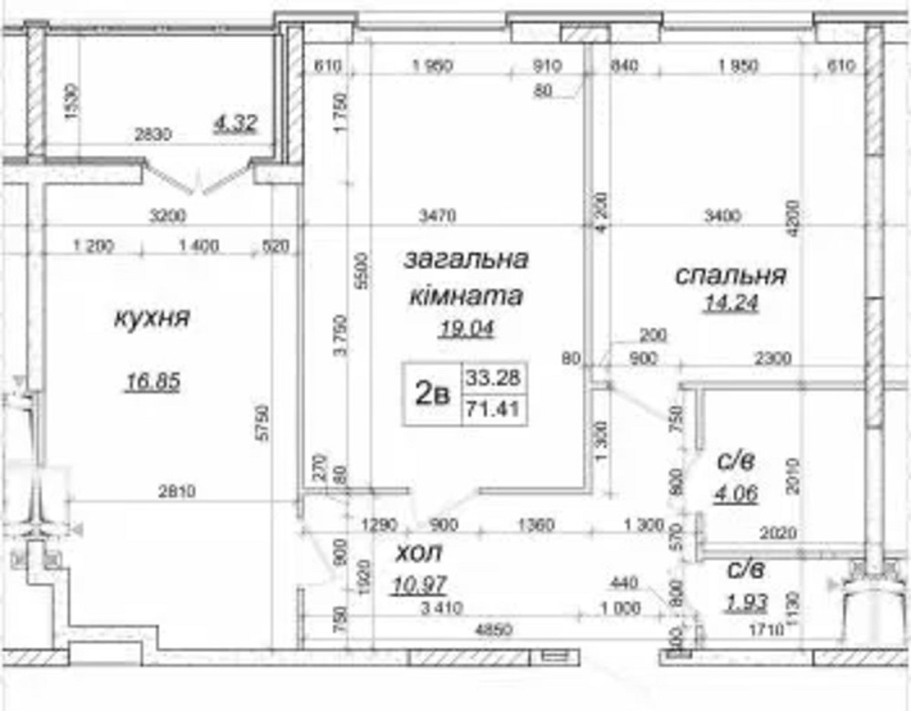 Продаж Квартира 2-кімнатна, 8/25 поверх на Приміська, 22б Київ - фото 1