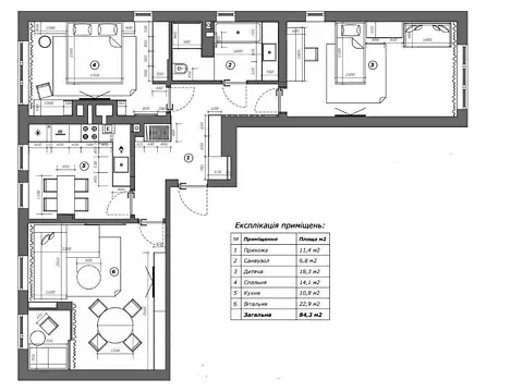 For sale 3-room Apartment 84 sq.m ЖК Яскравий Львів L'viv - photo 3