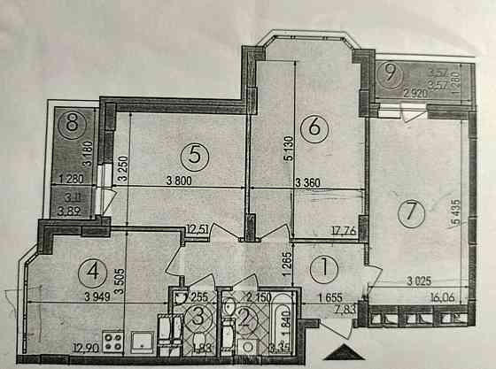 Продаж Квартира 3-кімнатна, 12/14 поверх на ЖК Чарівне місто, 18 Киев