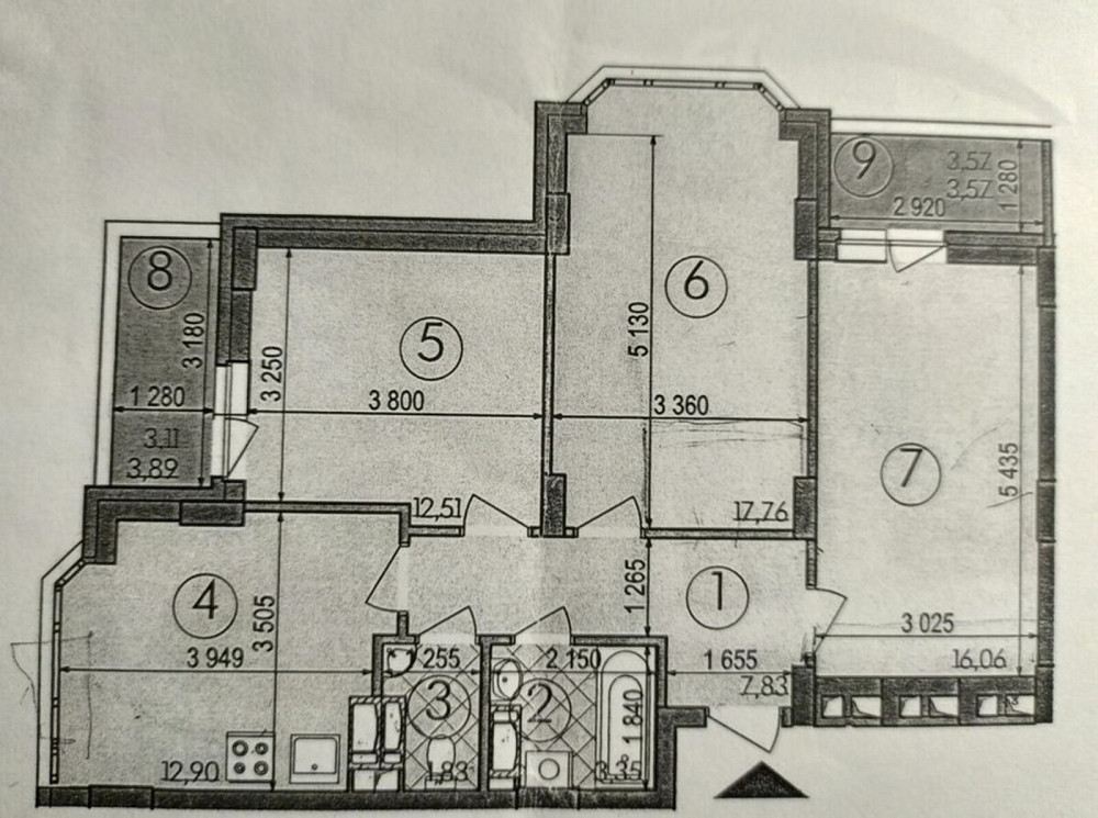 Продаж Квартира 3-кімнатна, 12/14 поверх на ЖК Чарівне місто, 18 Киев - изображение 2