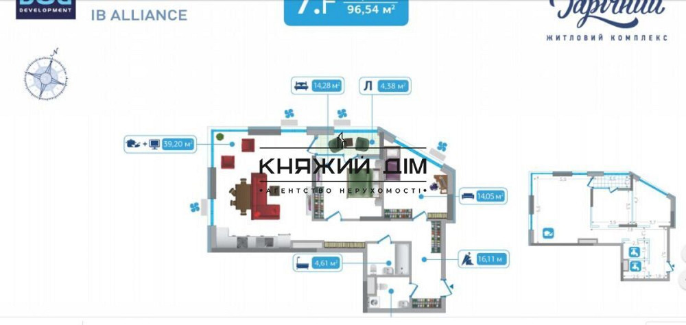 Продаж 3к Квартира 97 кв.м Бажана пр. Киев - изображение 3