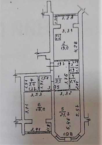 Двухкомнатная в кирпичном доме. Одеса - фото 8