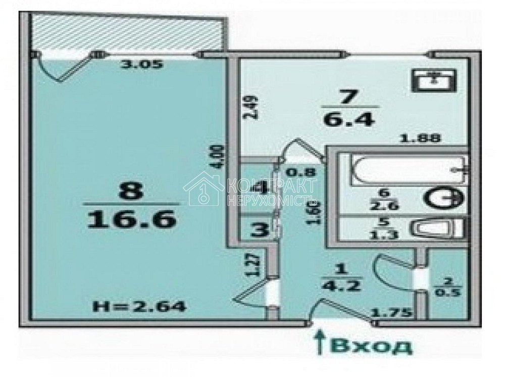 Продаж Квартира 1-кімнатна, 10/12 поверх на вул. Перемоги Харків - фото 19