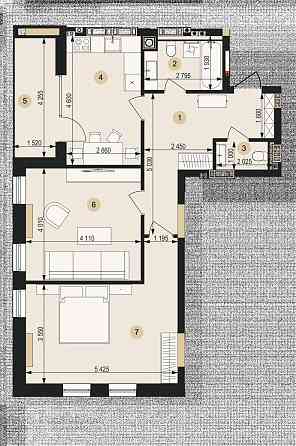 Продаж Квартира 2-кімнатна, 9/9 поверх на вул. Пасічна Львов