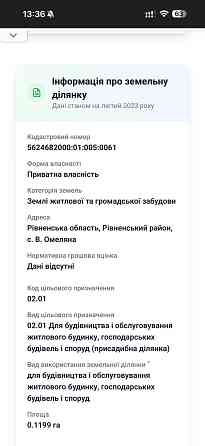 Продаж земельної ділянки 21 соток на вул. Чеська Velyka Omeliana