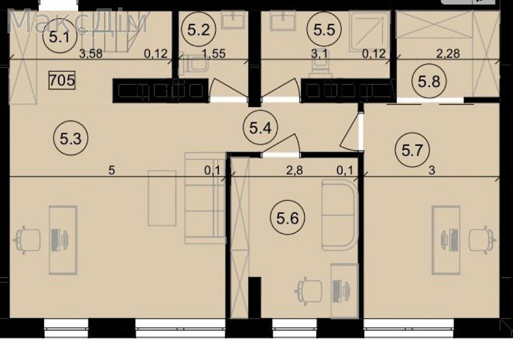 Продаж Будинок 2-кімнатний на вул. Сергія Короля Тернополь - изображение 2