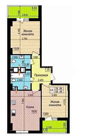 Продаж Квартира 2-кімнатна, 9/10 поверх на вул. Героїв Харкова Харків