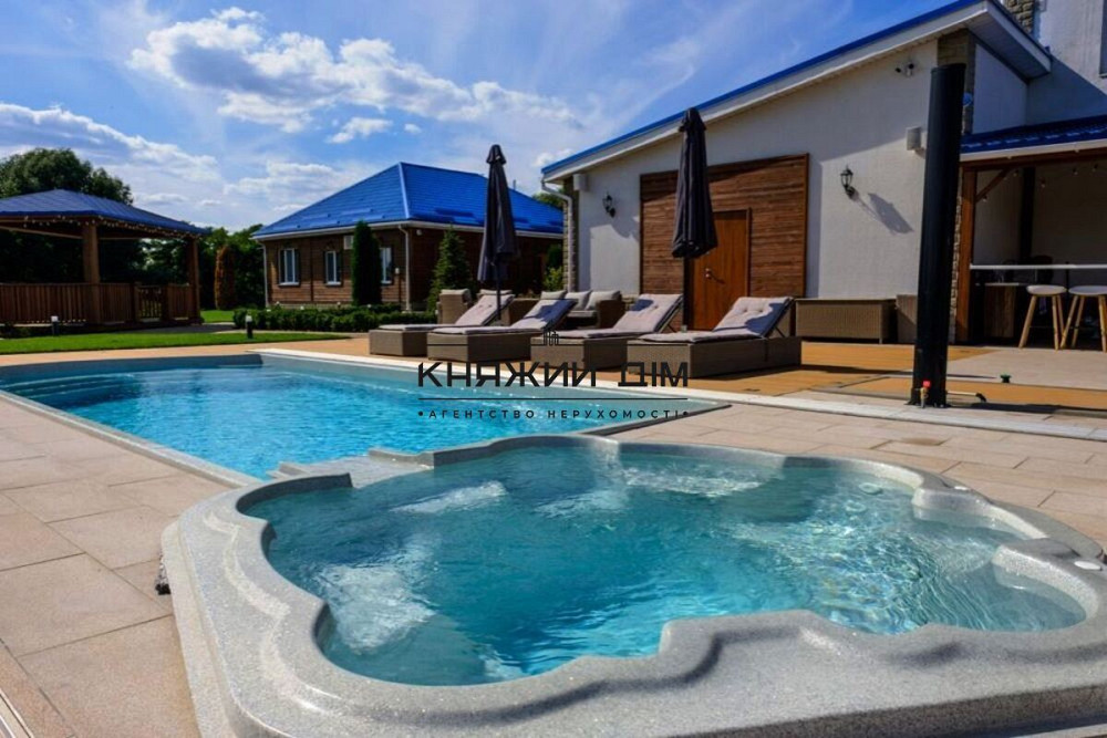Сдается в аренду дом с Бассейном 500 м2 7 спален с выходом на Днепр Р#8209;н. Вишенки, Садовая (Осокорки), Киев  - фото 4