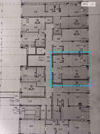 Продаж Квартира 1-кімнатна, 1/8 поверх Vinnytsya