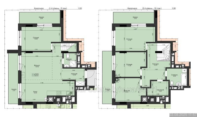 Продаж 4к Квартира 126 кв.м Пимоненка, 5В Львов - изображение 12