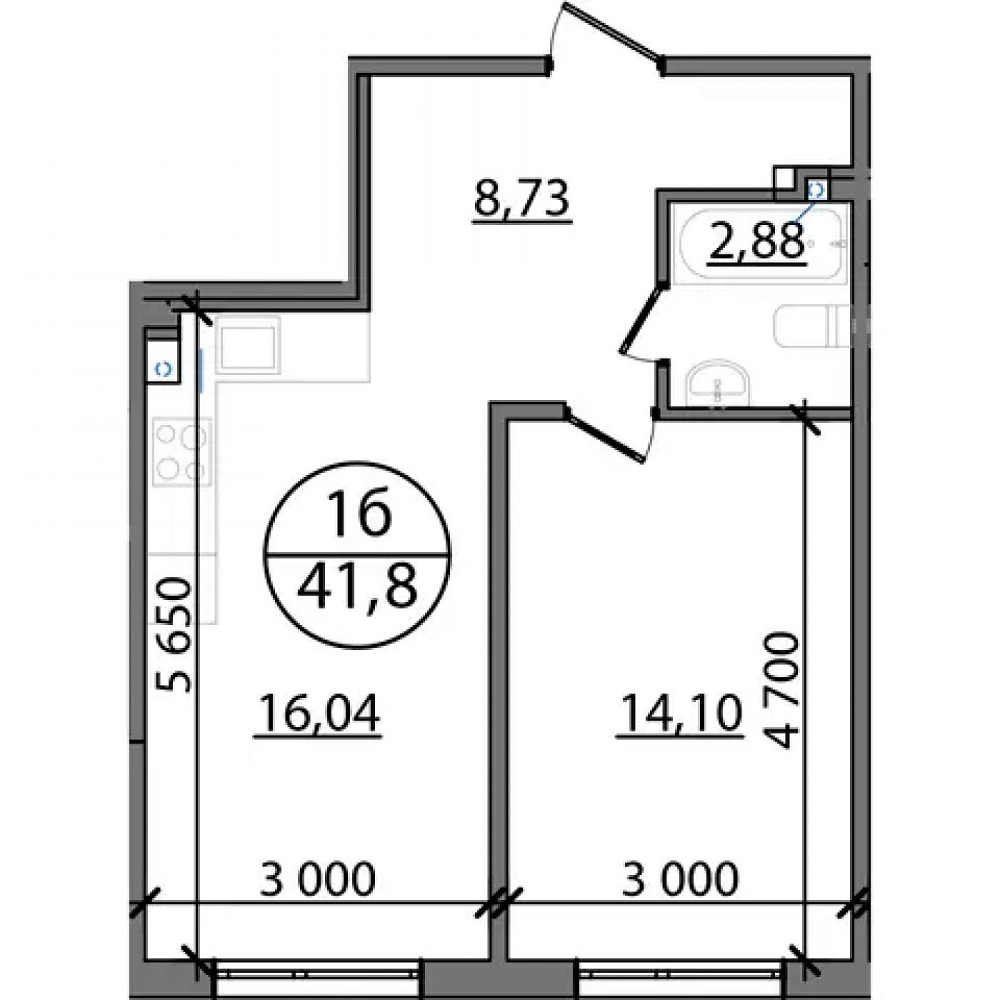 Продаж Квартира 1-кімнатна, 1/4 поверх на вул. Зелена бічна Басовка - изображение 3
