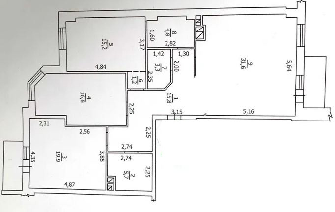Трехкомнатная двухсторонняя квартира в ЖК Дмитриевский. Odessa - photo 12