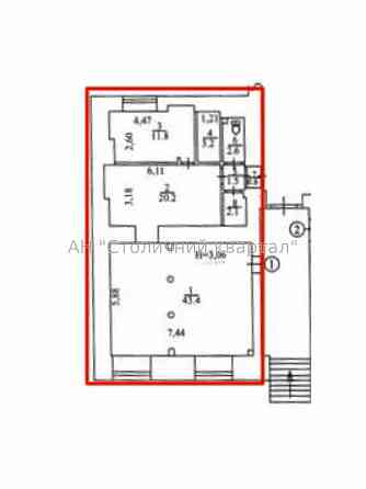 Оренда торгове приміщення на Антоновича вул., 3 приміщень - 2, поверх - 1/5 Киев