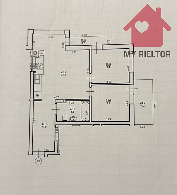 Продаж Квартира 2-кімнатна, 5/8 поверх на Перемоги Ужгород - фото 12