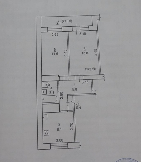 Продаж Квартира 2-кімнатна, 8/10 поверх на Янтарная ул., 40 Дніпро - фото 12